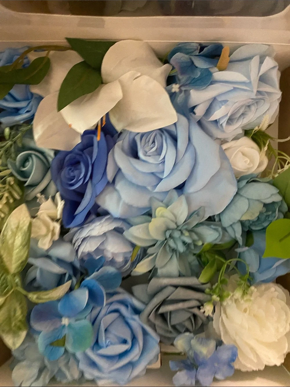 TINGE TIME Artificial Flowers (dusty blue)